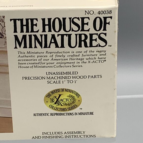 The House of Miniatures Queen Anne Table Dollhouse Kit 40038 X-ACTO Sealed NOS - Picture 2 of 8